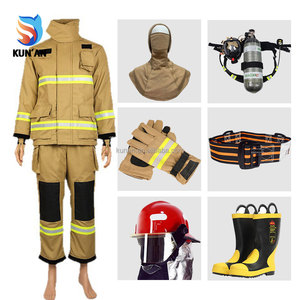 Abbigliamento Antincendio con Fodera Rimovibile Ignifuga Compatibile con SCBA per <span class=keywords><strong>Vigili</strong></span> <span class=keywords><strong>del</strong></span> <span class=keywords><strong>Fuoco</strong></span> e Fabbriche - Product Image 2
