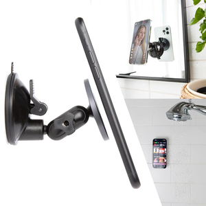 Factory Wholesale Magnetic Phone Holder Portable Mount Reusable <b>Stand</b> for Car Shower Mirror Kitchen Window Bathroom - Product Image 3