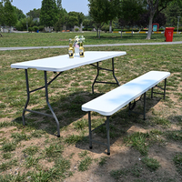 Table et chaise pliantes en plastique de conception moderne Senruihome 6 pieds pour hôtels, hôpitaux et événements