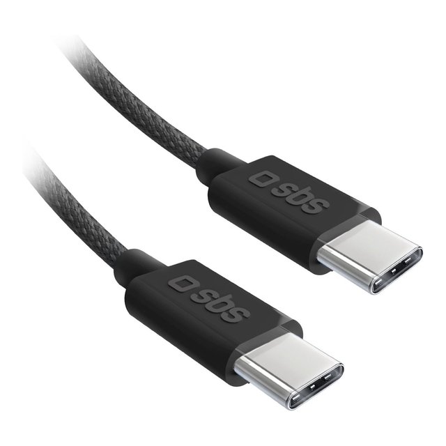 USB Type-C Cable 60W 1.5m Nylon Braid with Pure Copper Conductor and 3A Fast Charging-Black