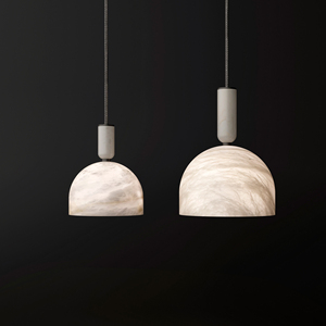 Factory Price Alabaster OKI Chandelier Brass Lamps Modern Luxury Led Pendant Hanging <strong>Light</strong> for Dining Room Kitchen Island - Product Image 6