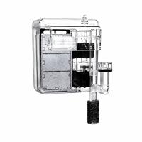 Filtre d'aquarium silencieux à cascade, système de filtration externe pour aquarium avec écrépineur de film gras et média filtrant à 3 couches