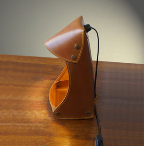 Cubierta de lámpara de escritorio de mesa desmontable Valet Jewelry Key Tray Key Coin Change Case Cesta de almacenamiento de cuero - Product Image 6