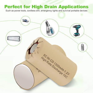 SC NI-CD Sous C <span class=keywords><strong>4</strong></span>/5 1500mAh 2000mAh 2500mAh 3000mAh 3500mAh 1.2 mAh V NICD <span class=keywords><strong>Batterie</strong></span> Rechargeable Pour Urgence Incendie - Product Image 5