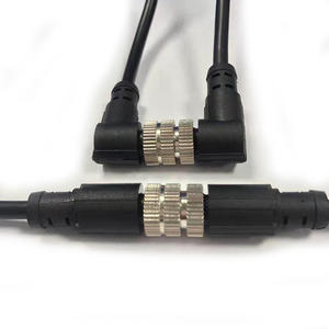 ขั้วต่อสายไฟฟ้าแบบวงกลม M12 Ip68 ป้องกันน้ำและฉนวนกันความร้อน แบบเสียบเร็ว ตรง - Product Image 5