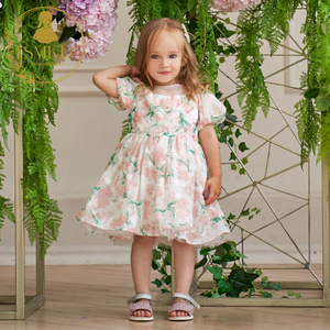 FSMKTZ Abiti Formali per Bambini <span class=keywords><strong>in</strong></span> Offerta Vestiti da Festa con Stampa Floreale per Bambine Abiti Estivi Carini per Bambini - Product Image 3