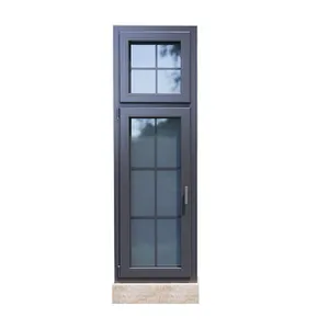 현대 디자인 가장 저렴한 가격 고품질 홈 여닫이 창 창 단일 잎 이중 유리 알루미늄 합금 여닫이 창 창