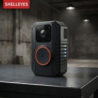Caméra corporelle 4G 256 Go Shelleyes haute résolution, étanche IP67, télécommande, durable pour usage intérieur/extérieur