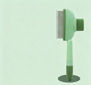 Brosse pour animaux de compagnie avec mécanisme de pression à une touche pour éliminer les poils lâches, adaptée aux chiens et aux chats, brosse spécialisée pour chats, accessoire pour animaux de compagnie - Product Image 1