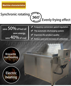 Freidora comercial automática con freidora automática de mezcla y descarga por lotes - Product Image 3