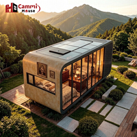 Cammi House Apple Cabin : Maison et bureau modulaires en acier, étanches, en forme de conteneur, installation rapide pour une vie moderne