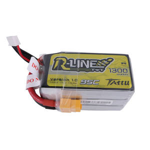 Batería Lipo RC Tattu R-Line 1550mAh 75C 14,8 V de alta velocidad con enchufe XT60 Dron de carreras FPV - Product Image 5
