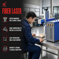 Machine de marquage laser à fibre économique de bureau CKMACHINE 20W 30W pour le marquage de plaques signalétiques et d'étiquettes métalliques dans les petites ateliers de travail du métal