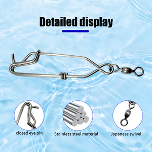 Clips de Acero Inoxidable BST para Líneas de Pesca, Clips de Alta Resistencia para Colgar en Ramas, Flotadores para Pesca de Atún - Product Image 6