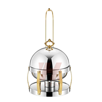 Liyunda four suspendu en acier inoxydable 6L or chauffe-plat pour hôtel Restaurant Buffet affichage des aliments