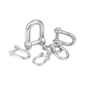 Manilles en acier inoxydable 316 pour gréement maritime, forgées, avec goupille hexagonale de 6 mm, type européen, anneaux en D, quincaillerie pour bateaux, yachts et navires - Product Image 2