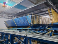 Ligne de production de panneaux ignifuges pour toiture et murs en acier galvanisé entièrement automatique certifiée CE, à haute productivité