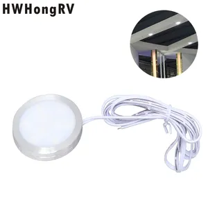 HWHongRV Surface Mounting Round LED RV/Ceiling Light 2.5w mini led under cabinet night light 12V DC