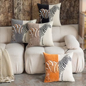 Housse de coussin moderne de style nordique en polyester, double face, jacquard, motif animal, pour la maison, l'hôtel, le canapé, le salon - Product Image 2