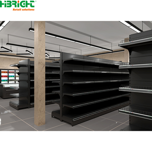 <b>Modern</b> Supermarket <b>Shelves</b> Metal Retail Display Racks Gondola Shelving for Grocery Store - Product Image 3
