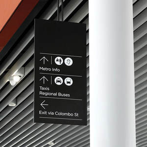 Panneaux <span class=keywords><strong>de</strong></span> signalisation au plafond Panneau mural suspendu personnalisé Flèche Immobilier <span class=keywords><strong>Salle</strong></span> <span class=keywords><strong>de</strong></span> <span class=keywords><strong>bain</strong></span> Panneaux suspendus extérieurs pour les entreprises du plafond - Product Image 2