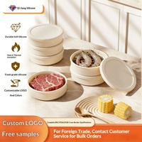 Boîte de conservation de viande en silicone de style japonais, compatible micro-ondes, portable, sous vide, pliable, pour les employés de bureau