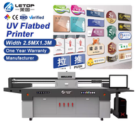 Imprimante jet d'encre grand format LETOP, traceur UV à plat automatique pour acrylique avec fonctions d'impression, état neuf