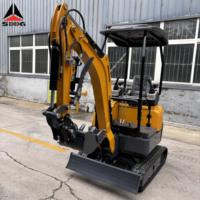 Mini-excavatrice chinoise compacte sur remorque, mini-pelleuse, mini-excavatrice de chine, mini-pelleuse pour creuser des trous