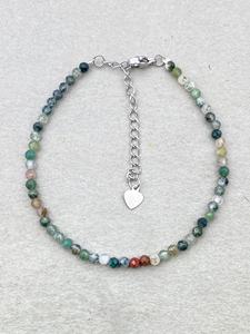 Indian Agate <b>Bracelet</b> Dainty Gemstone Jewelry Micro Faceted <b>Beads</b> Crystal <b>Bracelet</b> Minimalist Jewelry Tiny Gemstone <b>Bracelet</b> - Product Image 2