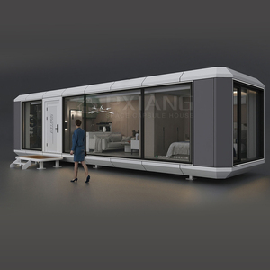 Sang trọng 40ft hai phòng ngủ container đã sẵn sàng để cài đặt prefab nhà tiền chế thép cửa hàng cho sử dụng ngoài trời hoặc bên ngoài - Product Image 1