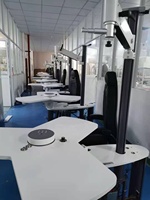 Unité de réfraction ophtalmique à trois instruments, fauteuil d'optométrie avec bras de phoroptère et table rotative pour optometriste