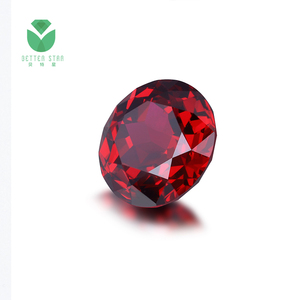 Pietre preziose sciolte da laboratorio di forma rotonda all'ingrosso 1-5 carati Lab Grown Ruby Gemstone Red Loose Gemstone per il prezzo di vendita