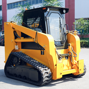 Minicargadora de orugas de 1 tonelada con motor y aire acondicionado para construcción y movimiento de tierras - Product Image 6