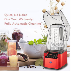 Licuadora Profesional Silenciosa para Frutas, Máquina Comercial para Hacer Smoothies y Batidos, Color Negro, Sin Ruido, Inteligente - Product Image 2