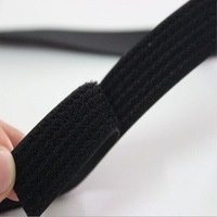 Sangle fixe en nylon de 10cm avec cheveux crochetés d'un côté et sangle auto-adhésive AB crochet du même côté et Velcro à un corps
