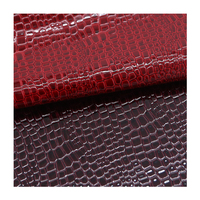 Haute qualité 0.9mm Crocodile en relief PU synthétique artificiel Faux cuir tissus PU matériel pour chaussures sacs à main supérieurs
