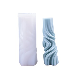 Creative Wave Shaped Geometric <b>Candle</b> Mold For DIY Home Decoration Plaster Mold <b>Gift</b> <b>Set</b> - Product Image 5