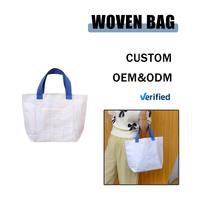 Bolsa Tejida de Polipropileno Laminado, Ecológica, Personalizada, de Gran Capacidad y Duradera, con Logotipo