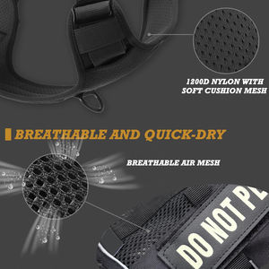 Harness anjing dan kucing taktis, untuk XXS, XS dan anak anjing kecil, rompi hewan peliharaan udara tanpa tarik dengan reflektif, tidak, Patch hewan peliharaan - Product Image 3