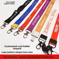 Lanyard Polyester Premium Model Bisnis Grosir Langsung dari Pabrik, All-In-One dengan Klip Snap untuk Kartu ID Karyawan