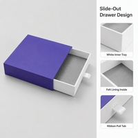 Boîte cadeau rigide personnalisée avec impression pour bijoux, électronique, tiroir coulissant, étui et plateau avec ruban de tirage – Vente en gros directe usine