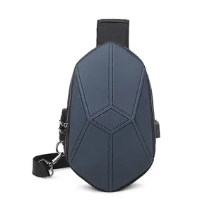 2020 новый дизайн в наличии USB-порт жесткая мужская нагрудная водонепроницаемая сумка через плечо с замком