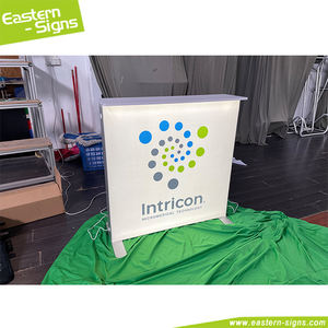 Contador de feria comercial de tela de tensión de caja de luz SEG ultralit y pionero portátil Diseño de mesa de mostrador de recepción promocional - Product Image 3