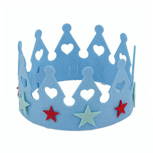 Venta directa de fábrica de corona de cumpleaños de fieltro brillante Linda barata - Product Image 1