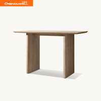 Ensemble de chaises de bar en teck massif de haute qualité, table et chaises de bar modernes, imperméables et durables pour une utilisation en extérieur dans les villas et les hôtels