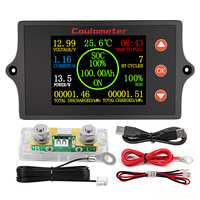 Testeur de cellules de batterie numérique Peacefair PZEM-041 24V 48V, indicateur de capacité de batterie, précision 1%, test de charge et de décharge