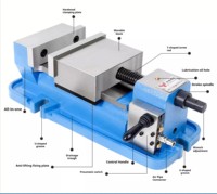 Étau pneumatique de fraisage à ouverture 0-100 mm, 5-6 pouces, pour machine à fraiser