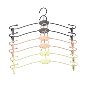 Cintres en métal doré antidérapants pour sous-vêtements, soutiens-gorge, pinces à linge, culottes – Organisateur de rangement pour armoire et séchoir à linge - Product Image 1