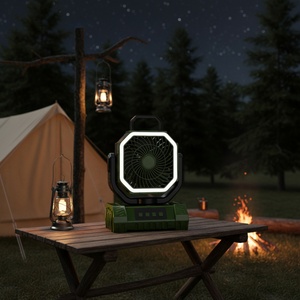 F6S Newest Solar Charging 10000mAh Remote Control Outdoor Ventilation Fans Ultra-long <b>Battery</b> Life for Outdoor Use Camping Tent - Product Image 3