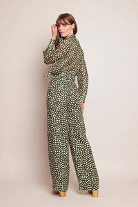 Chemise ample formelle pour femmes, nouvelles arrivées printemps 2026, style français, luxe léger, mélange de soie, imprimé à pois, haut élégant et stylé - Product Image 5